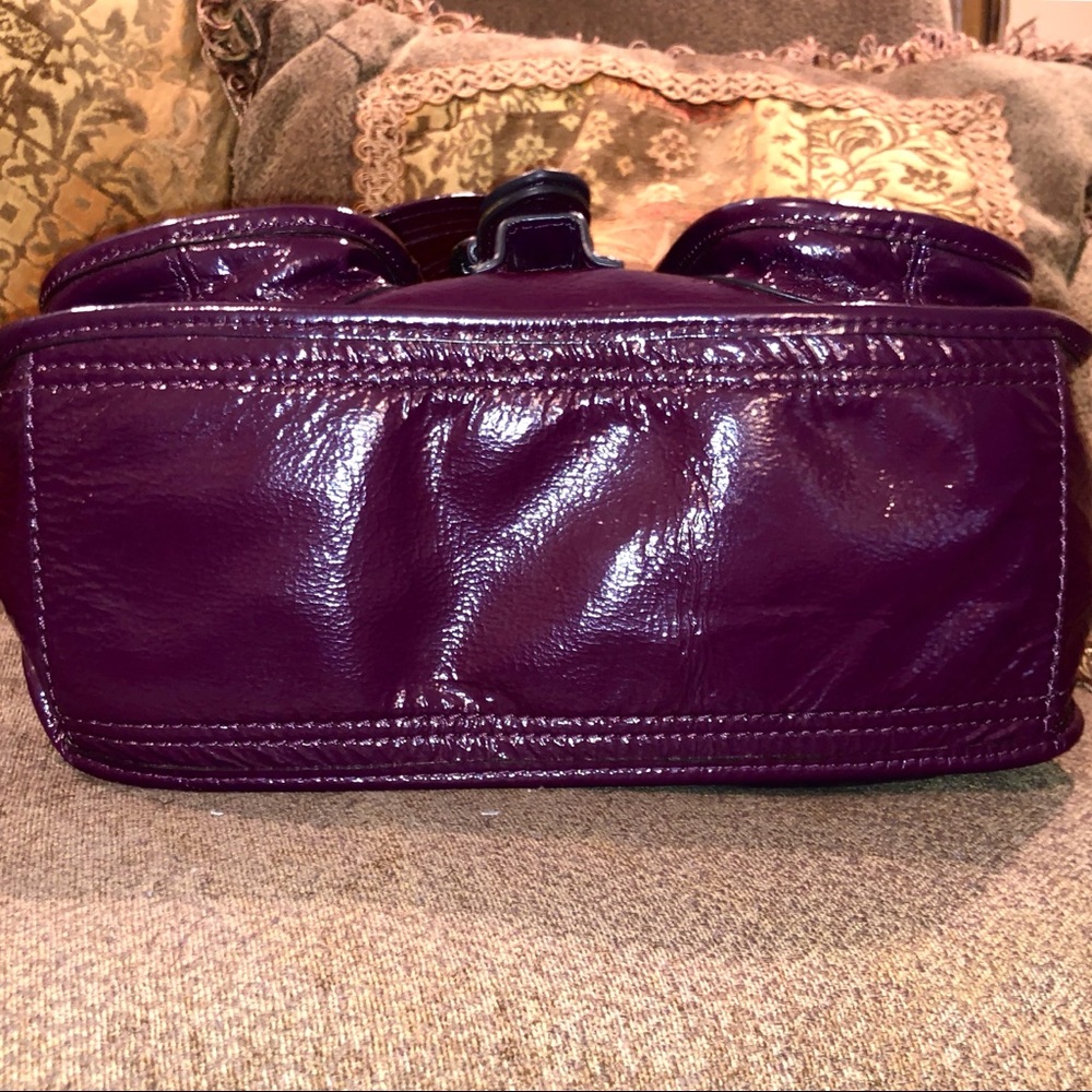βSOLDβπHPπTRENDING Gianni Bini Plum Leather Bag - Picture 3 of 7